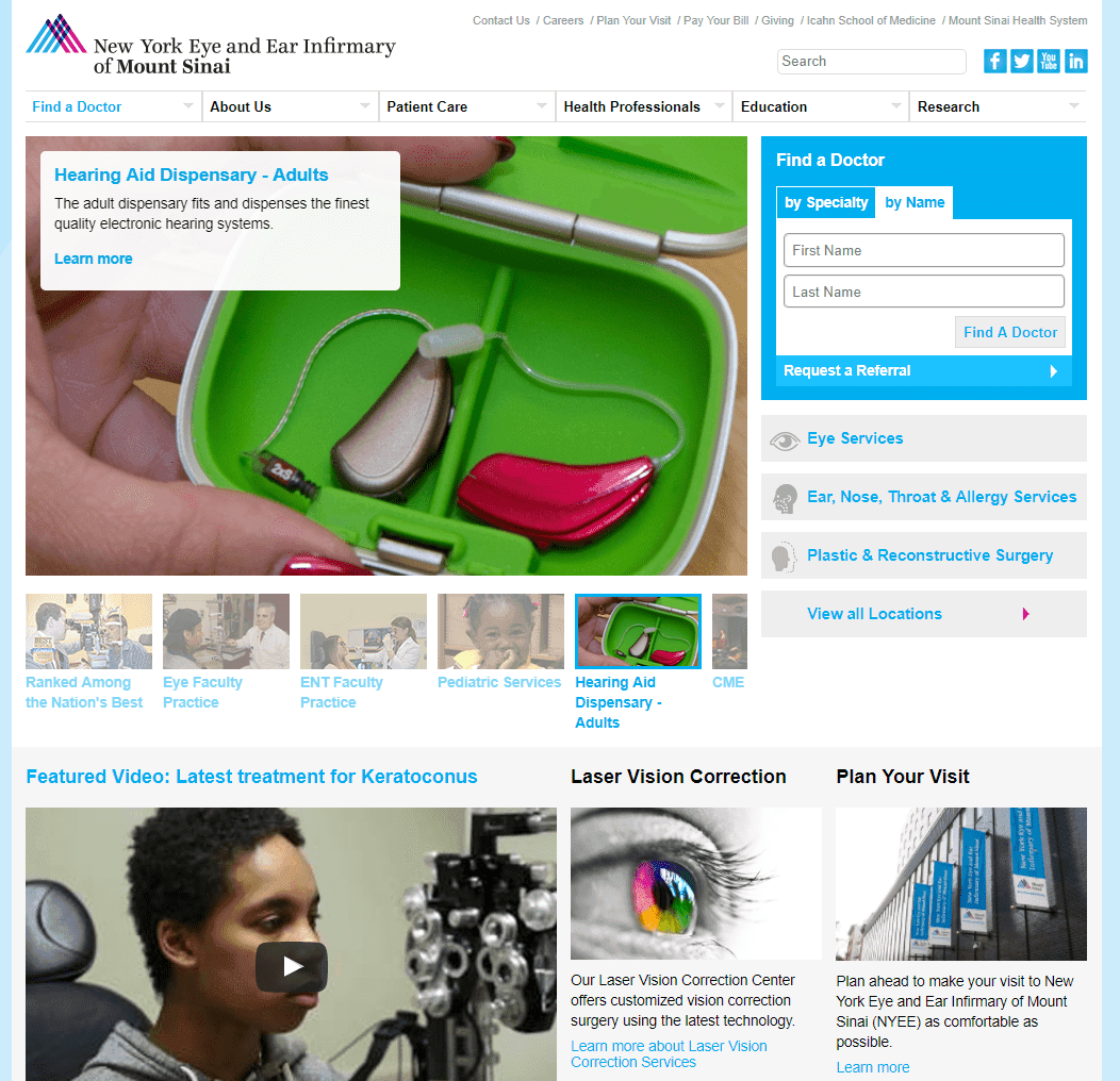 Screenshot of NYEE.edu